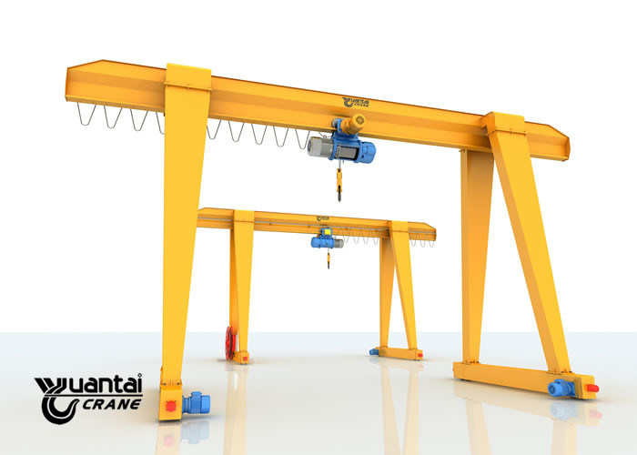 Wire Rope Single Girder Gantry Crane 7.5 32 M Span With Speed