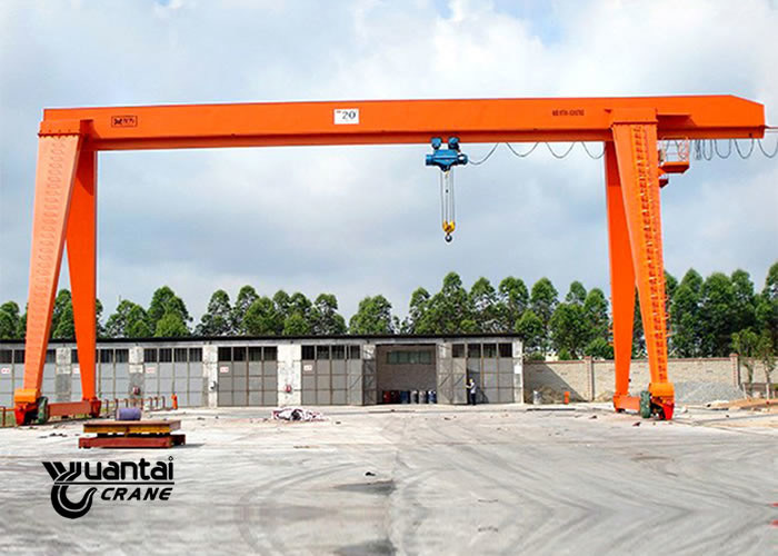 MH Type Rail Mounted Indoor Gantry Crane , Portable Gantry Crane Easy To Use