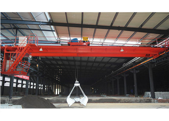 A7 Grab Bucket QZ Double Girder Overhead Cranes 12m-22m Lifting Height