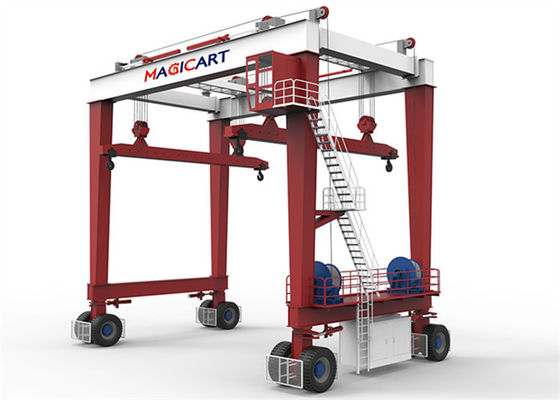 Customized Adjustable RTG Mobile Gantry Cranes 10t-1200t Rail Mounted