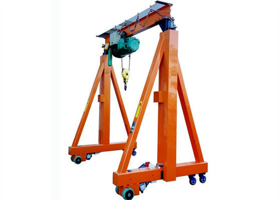 500kg 1t 2t 3t 4 Wheels Mini Gantry Crane With Hoist