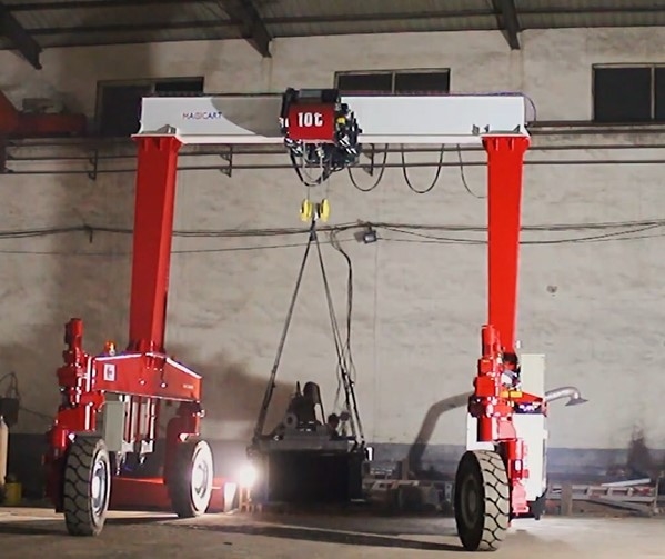 ISO Steel Movable Mobile Gantry Cranes 10t Gantry Crane 15m-50m Span