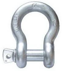 200series 300 Series Steel 12mm Bow Shackle For Port / Oil Field / Ship Industry