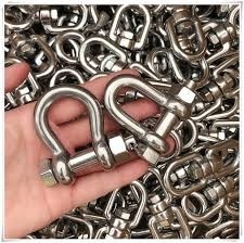 1t-10t 300 series Stainless Steel Bow Shackles Customizable size rustproof