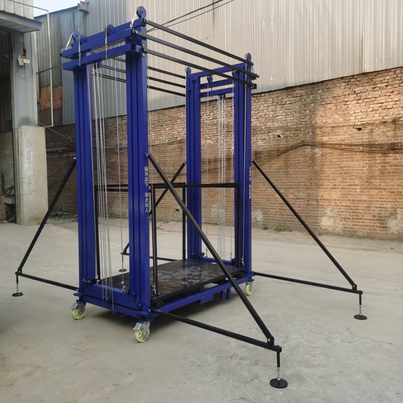 Safe Adjustable Height Scaffold Lift 2~8m For For Decoration