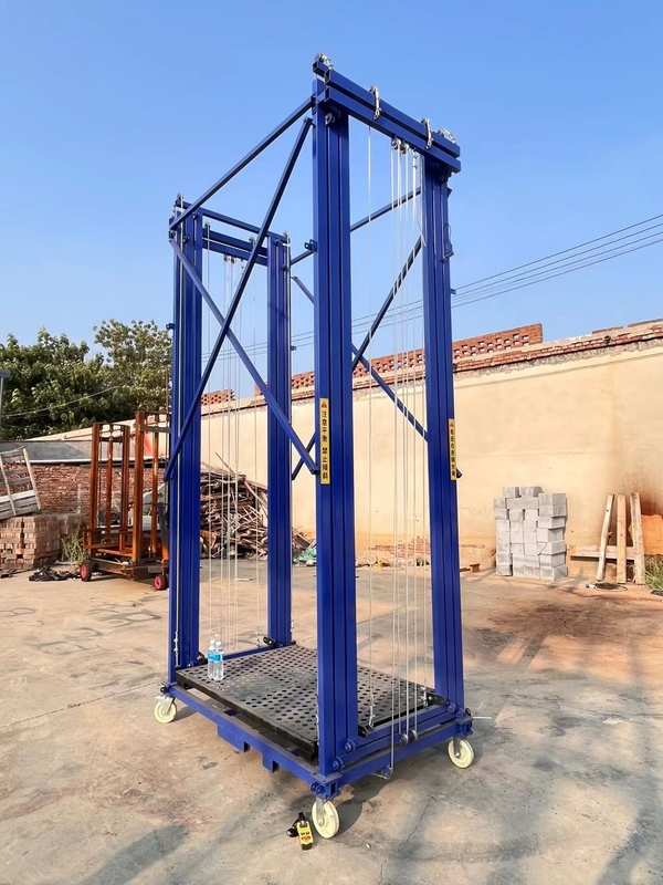 Full Automatic Work Scaffolding Lifting Equipment Folding Movable 300kg