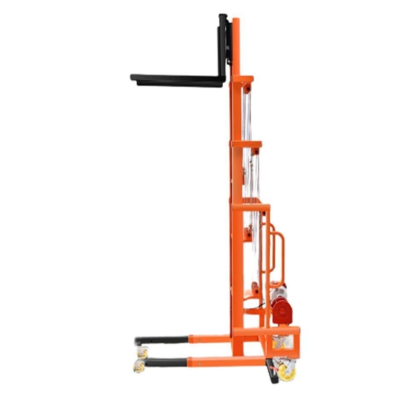 1 Ton 0.5 Ton Hand Pallet Stacker / Manual Forklift Electric Straddle Stacker
