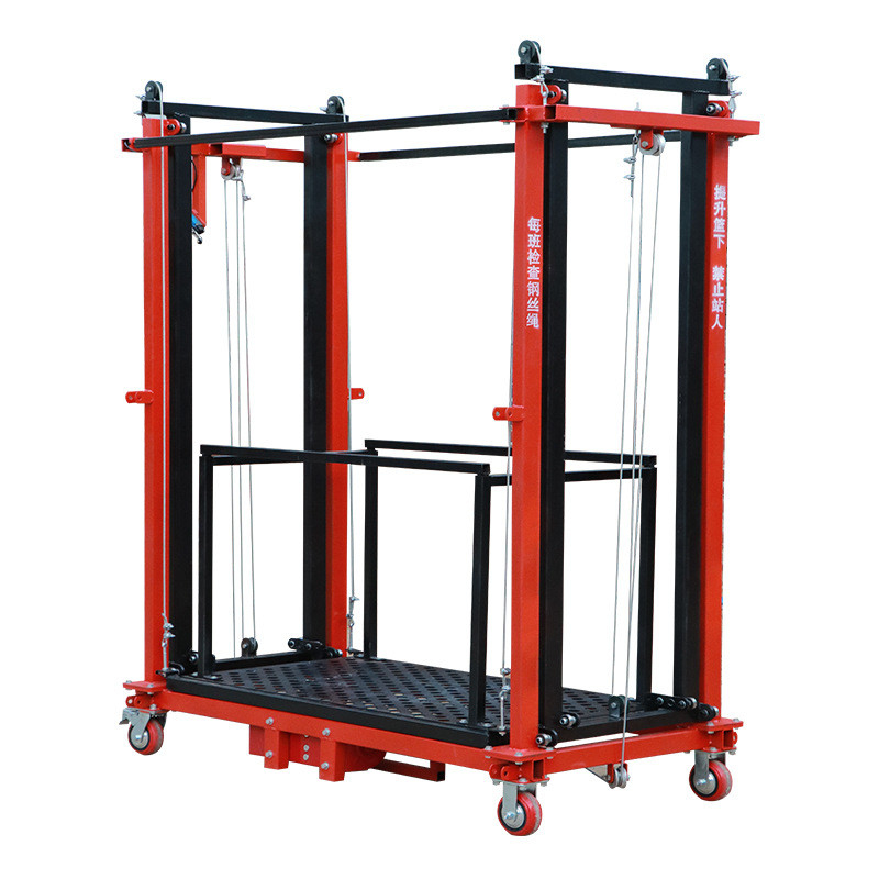 Thickened Steel Pipe Electric Scaffold Lift Indoor And Outdoor Decoration