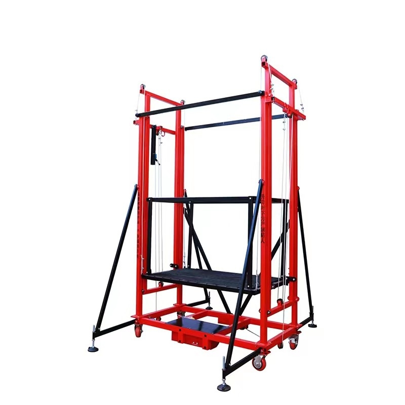 Thickened Steel Pipe Electric Scaffold Lift Indoor And Outdoor Decoration