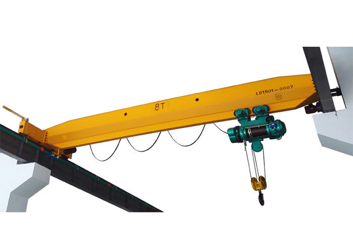 GOST BV A5 8 Ton Single Girder Overhead Cranes For Factory