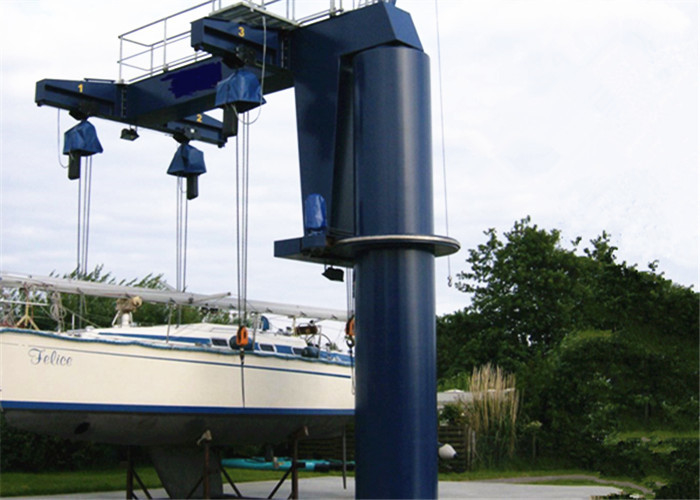 Pivoting 2-10m Boat Jib Crane Yacht Handling Equipment