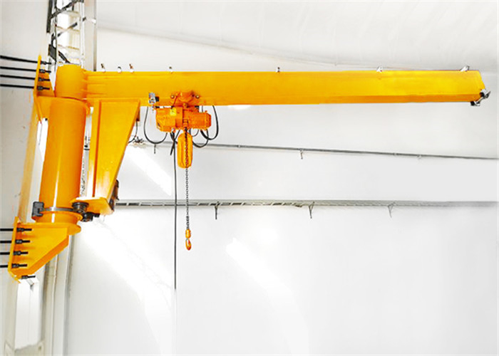 Easy Operated Fixed 100kg Wall Mounted Jib Crane With Electric Chain Hoist