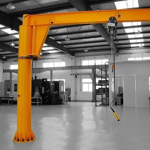 500~1000kg Pilla Mounted Jib Rotating Crane Customized Lifting Height 2~10m