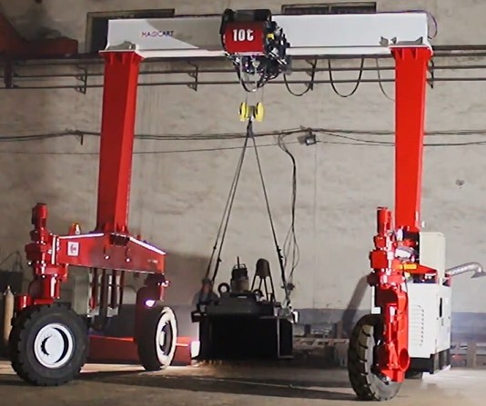 ISO Steel Movable Mobile Gantry Cranes 10t Gantry Crane 15m-50m Span