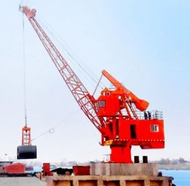 Offshore Floating Barge Mounted Crane 5t To 40t Capacity