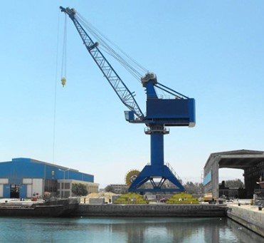 Floating Dry Dock Crane For Shipyard Floating Port Drilling Platform