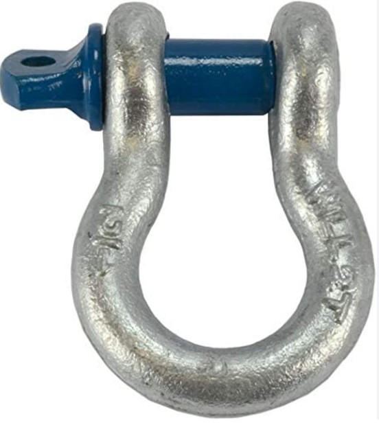 Alloy Stainless Steel Bow Type Crane D Shackle Durable Secure