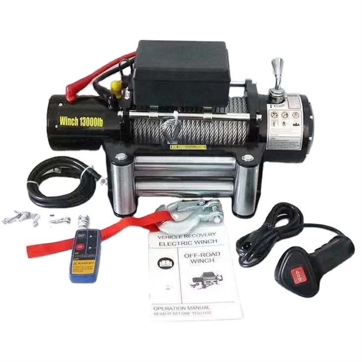13000lb 12V Electric Wire Rope Winches