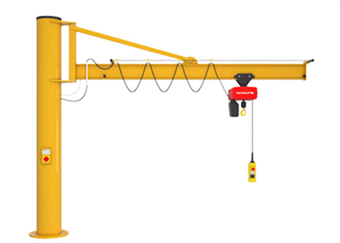 Workshop Electric Hoist Mast Type Jib Crane Single Beam Column Mounted