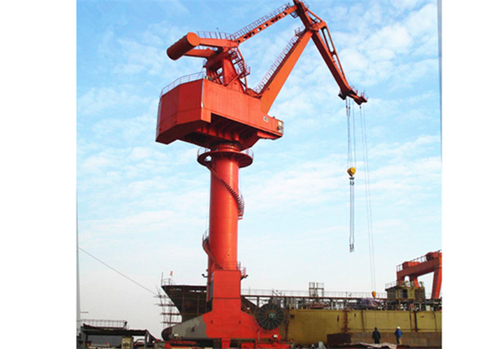 Four Link Pedestal 5t Portal Jib Crane Rail Mobile Harbour Material Handling