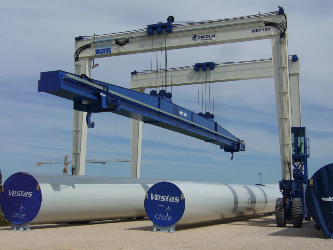 Hydraulic Mobile Straddle Cranes MST For Wind And Nuclear Plants